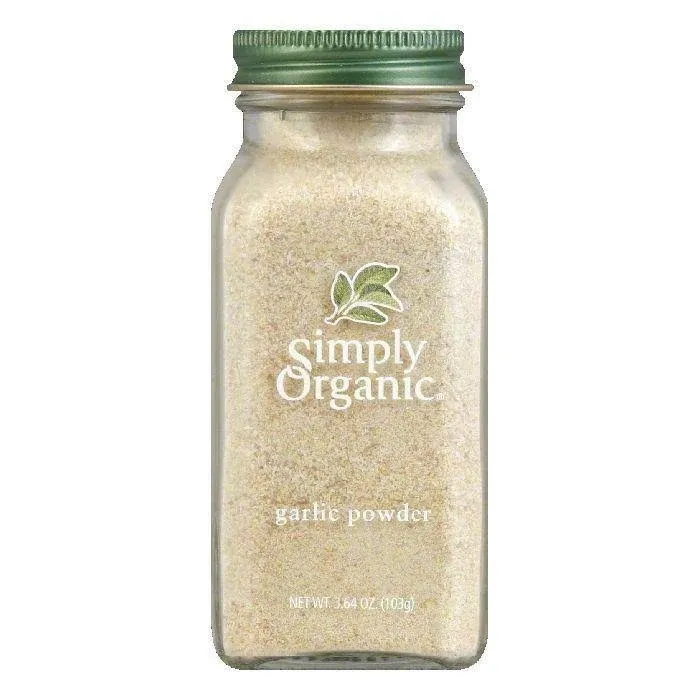 4 PACK - Simply Organic Garlic Powder Certified Organic, 3.64-Ounce Container