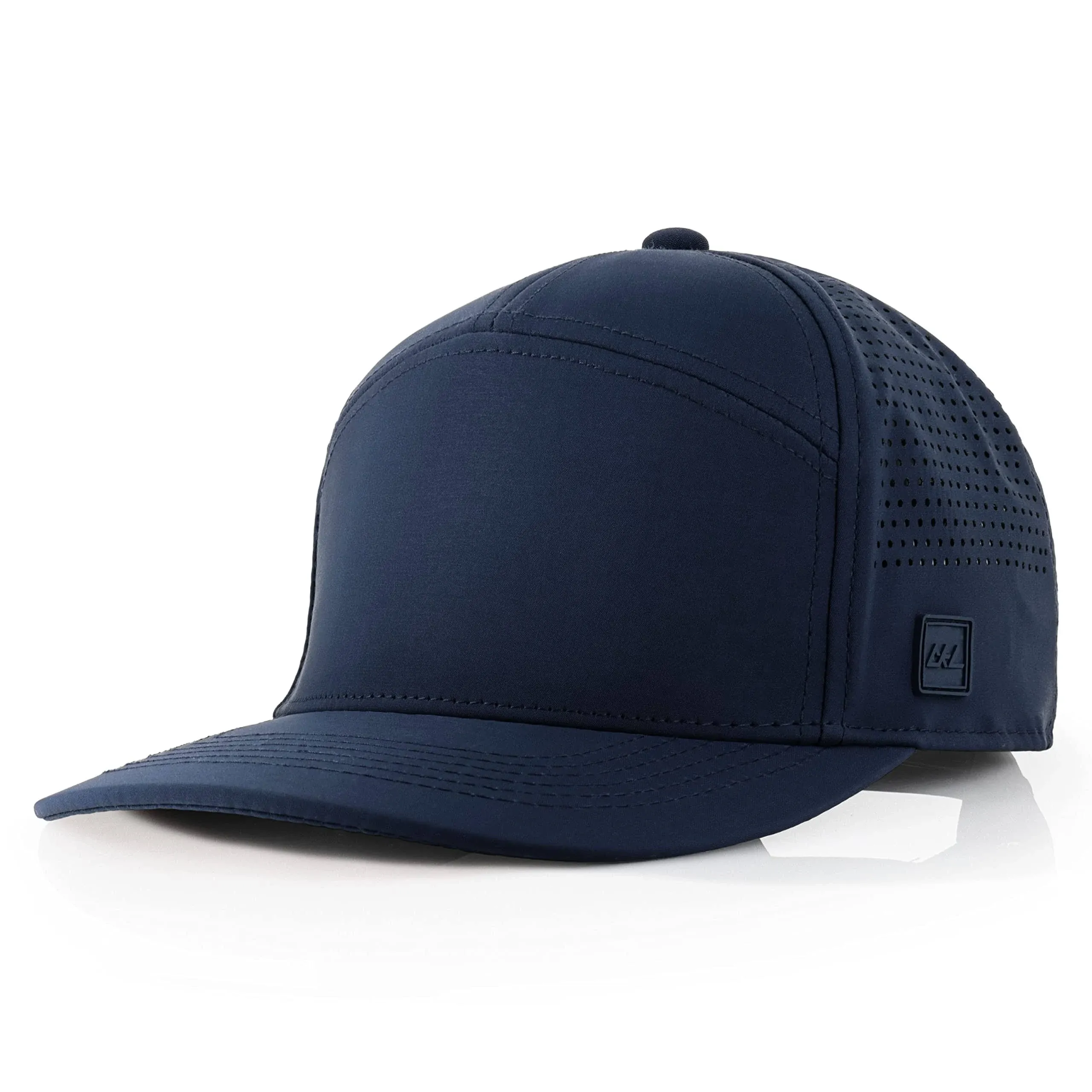 CHOK.LIDS Plain Waterproof Firm Performance Mesh 7 Panel Cap Navy