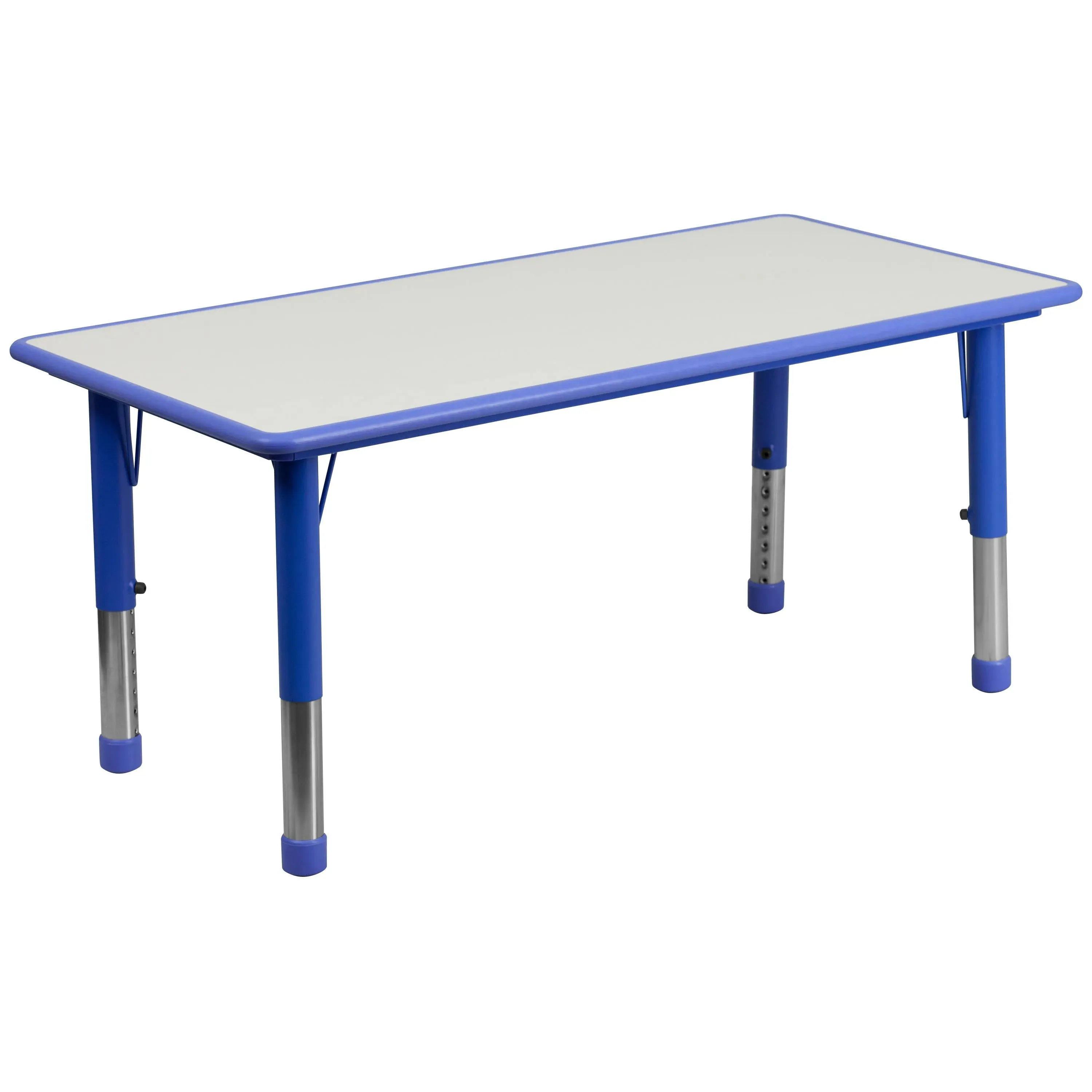 Flash 23.625"x 47.25" Plastic Adj Activity Table