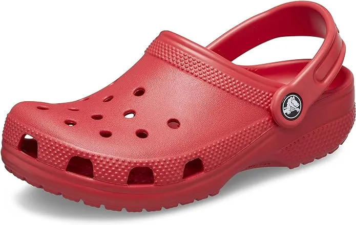 Crocs Kids' Classic Clogs, Size 6, Varsity Red