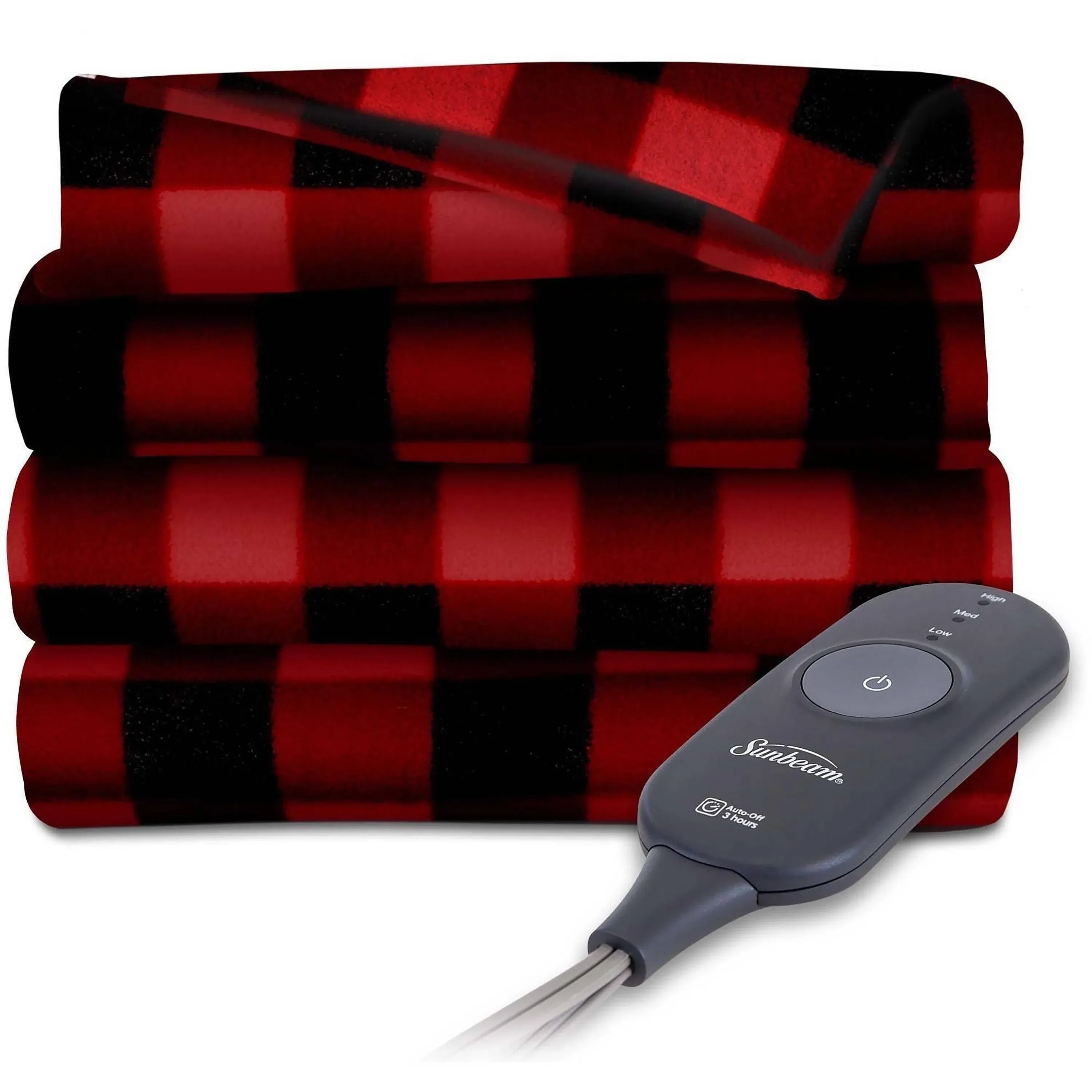 Sunbeam Fleece 60" x 50" Electric Heated Throw Blanket, 1 Each