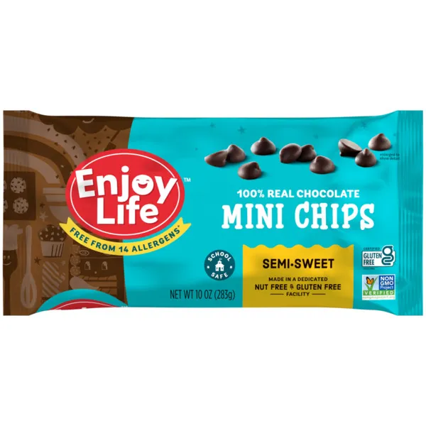 Enjoy Life Semi-Sweet Chocolate, Mini Chips - 10 oz bag