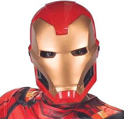 Halloween Kid's Marvel Iron Man Half Mask red