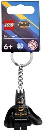 Lego DC Batman Keyring / Keychain - NEW Black &#039;Rubber&#039; Suit - 854235