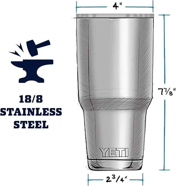 YETI Rambler 30 oz Stainless Steel Vacuum Insulated Tumbler w/MagSlider Lid