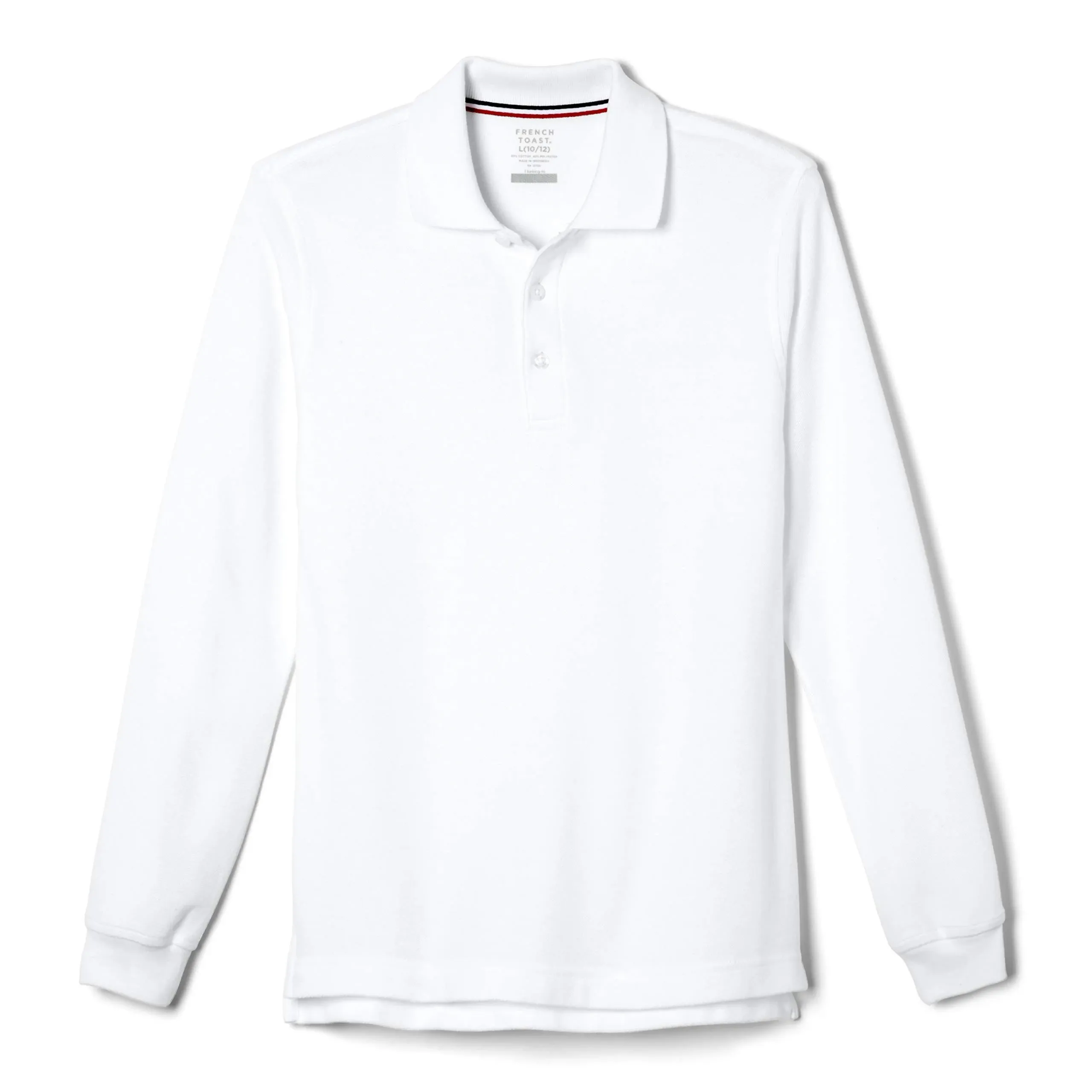 French Toast Boys Long Sleeve Pique Polo