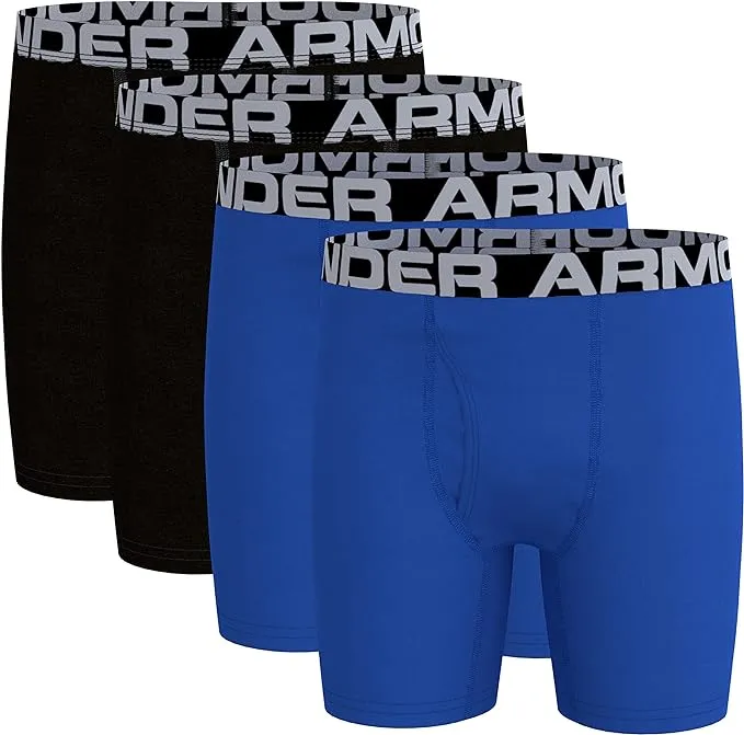 Under Armour Big Boys 4-Pk. Boxer Briefs - Ultra Blue