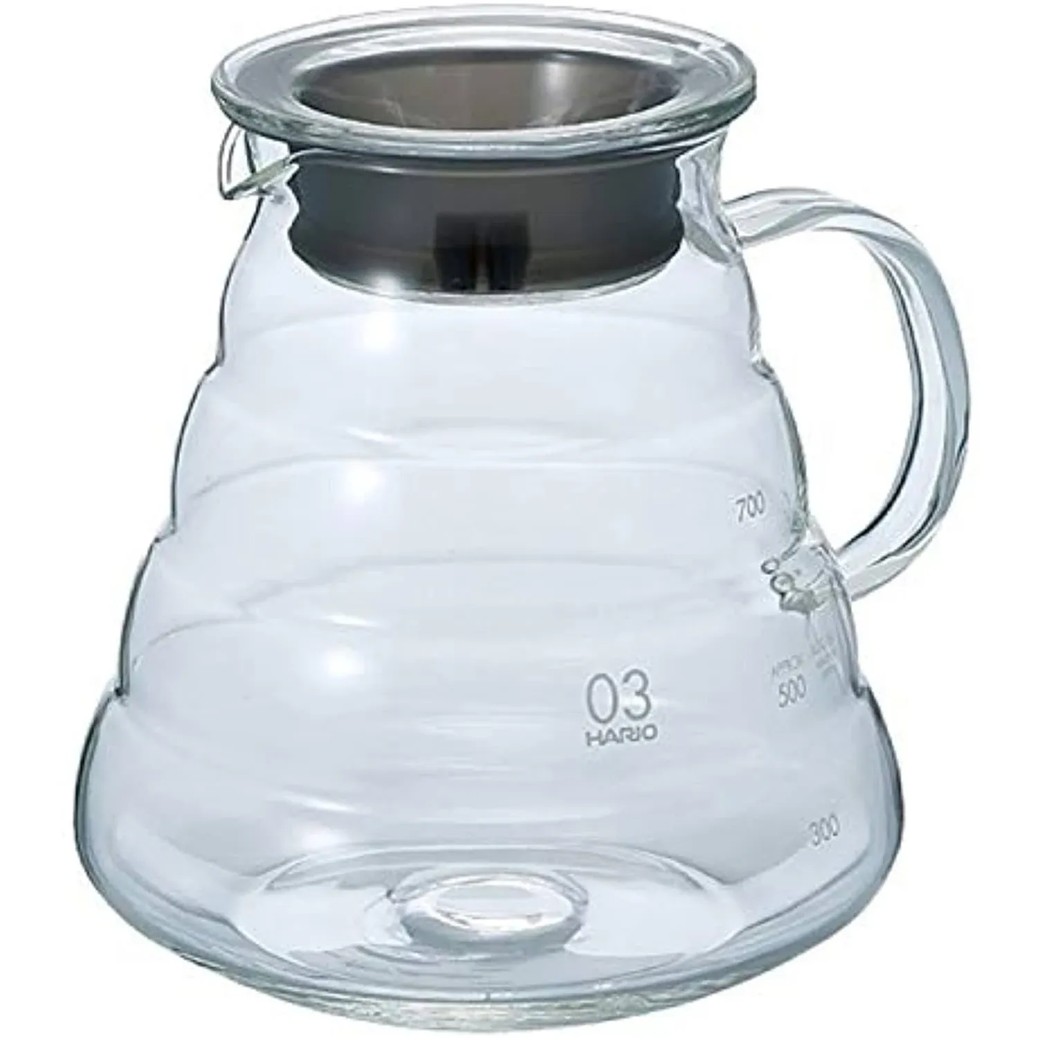 Hario V60 Glass Range Coffee Server, 600ml, Clear