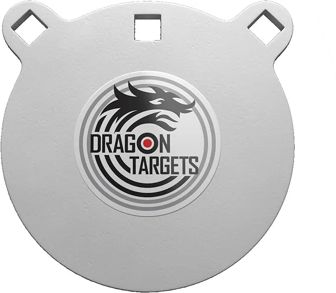 AR500 Steel Targets for Shooting 3/8 Inch or 1/2 Inch Thick Laser Cut, 12", 10", 8", 6", or 4" Sizes Painted AR500 Gong Targets for Shooting, Steel Targets Made in USA