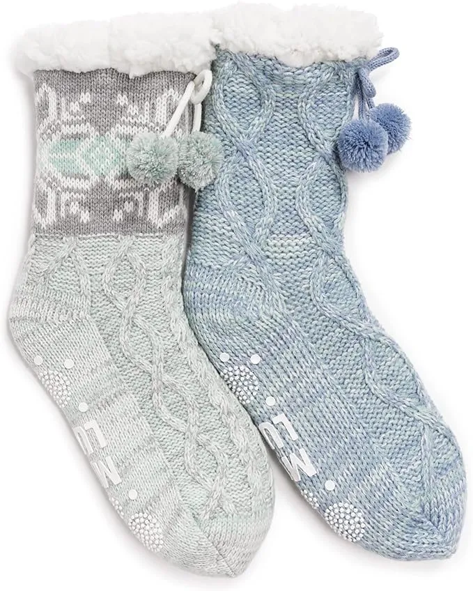 MUK LUKS Women's 2 Pair Pack Tall Cabin