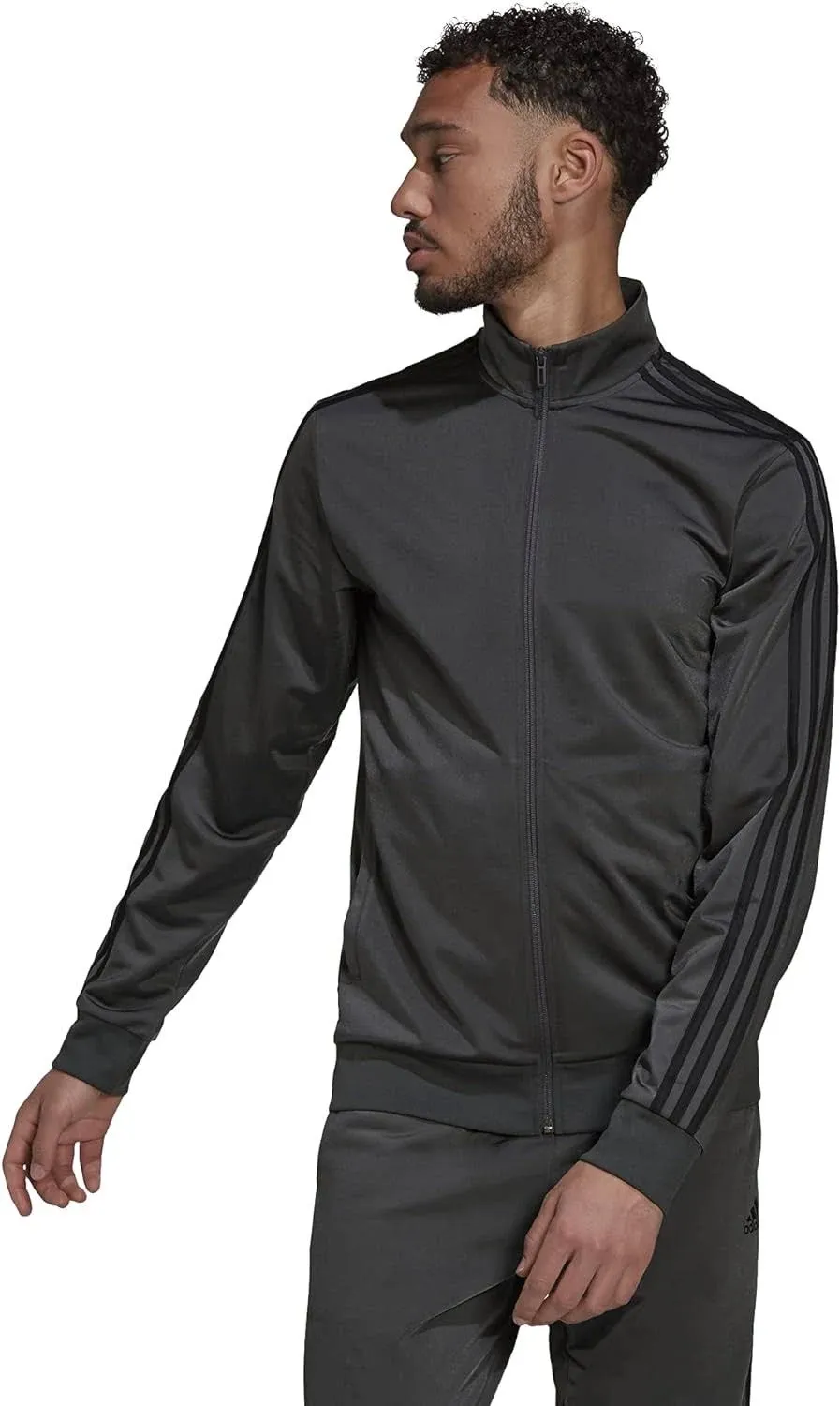 adidas Men's Essentials Warm-up 3-Stripes Track Top