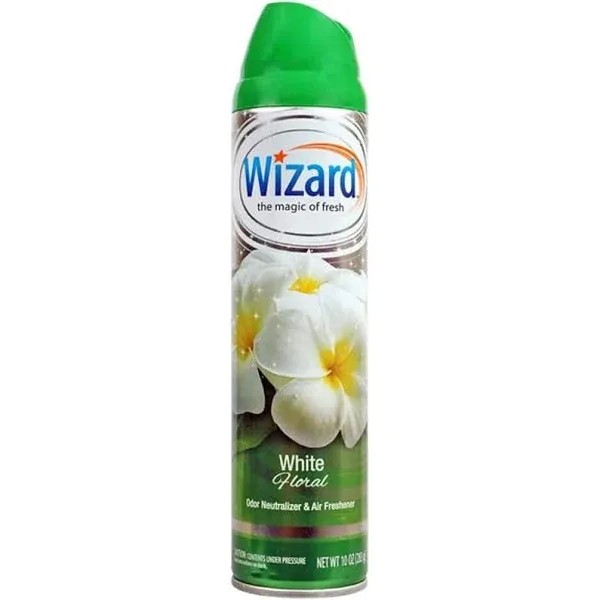 Wizard The Magic of Fresh | Odor Neutralizer & Air Freshener - 10 Oz. White Floral (Pack of 3) (Packaging May Vary)