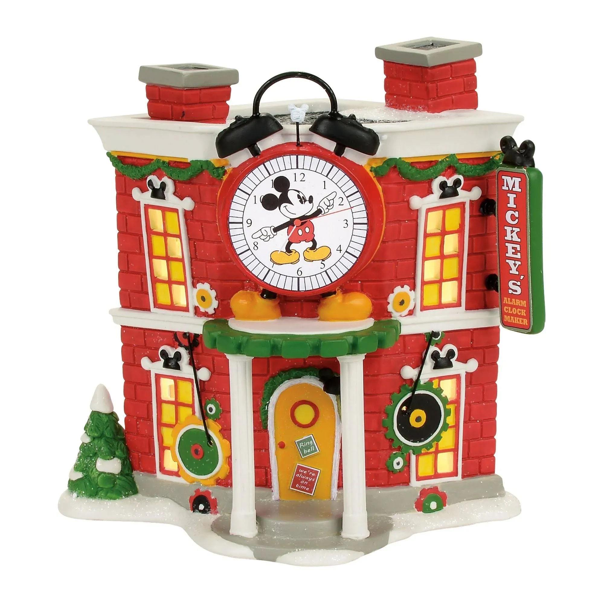 Department 56 4057261 Mickey’s Alarm Clock Shop