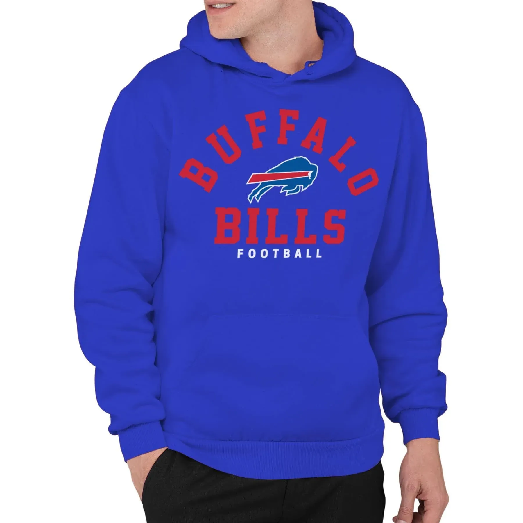 Clothing x NFL - Buffalo Bills - Classic Team Logo - Unisex Adult Pullover Fl...