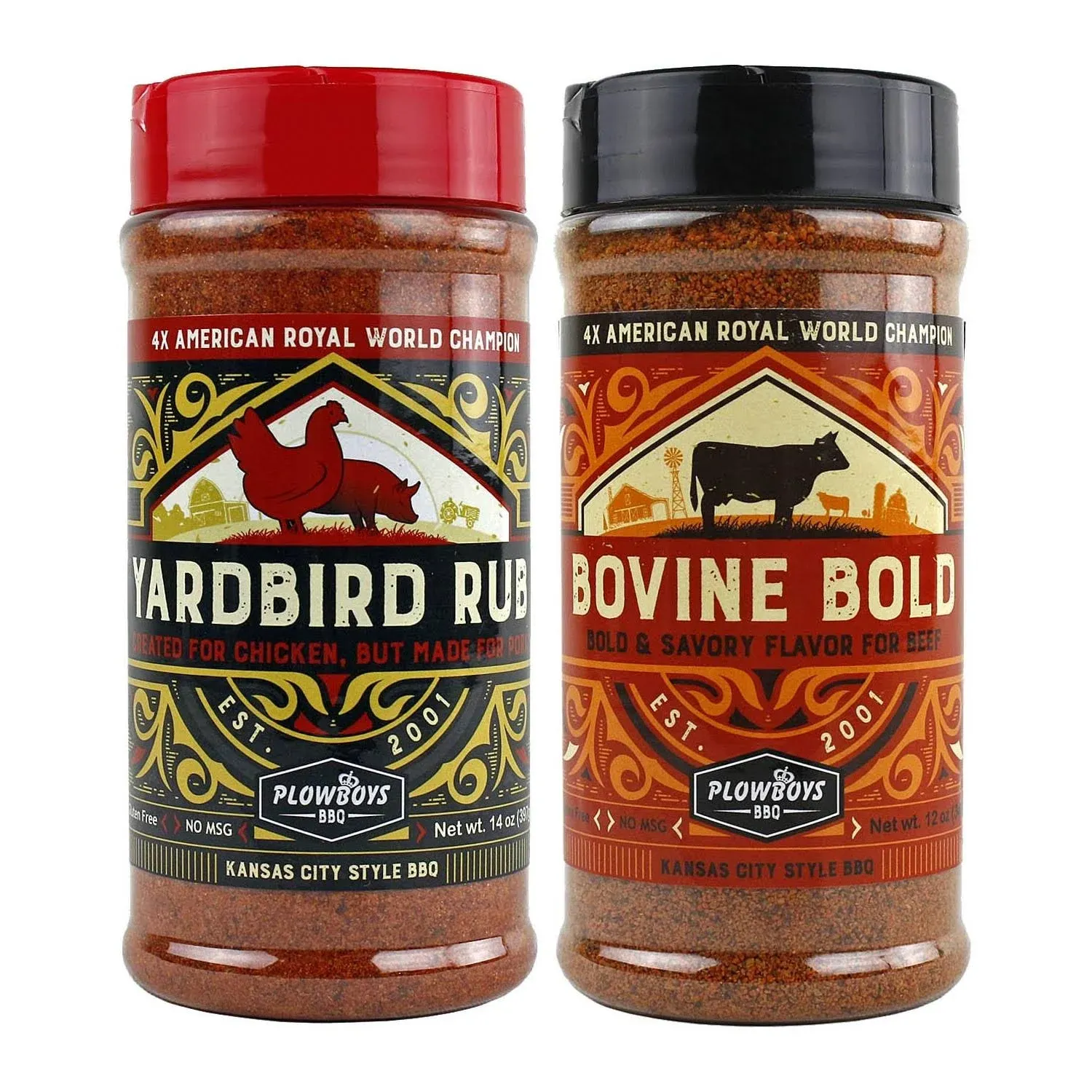 Plowboys Yardbird BBQ Rub - 2 Pack - 14 oz