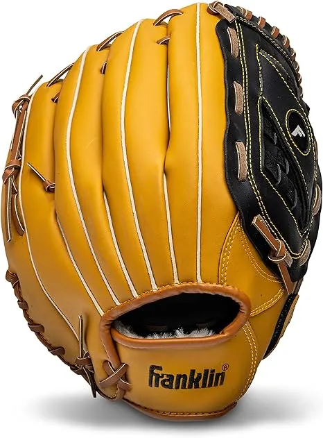 Franklin Sports Baseball + Softball Gloves - Field Master Adult + Youth Baseball + Softball Gloves - Right Hand + Left Hand Gloves - Infield + Outfield Mitts - Multiple Sizes + Colors