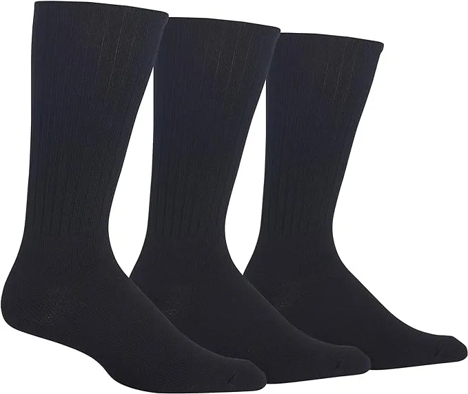 Chaps Men's 3-Pack Solid Crew Socks