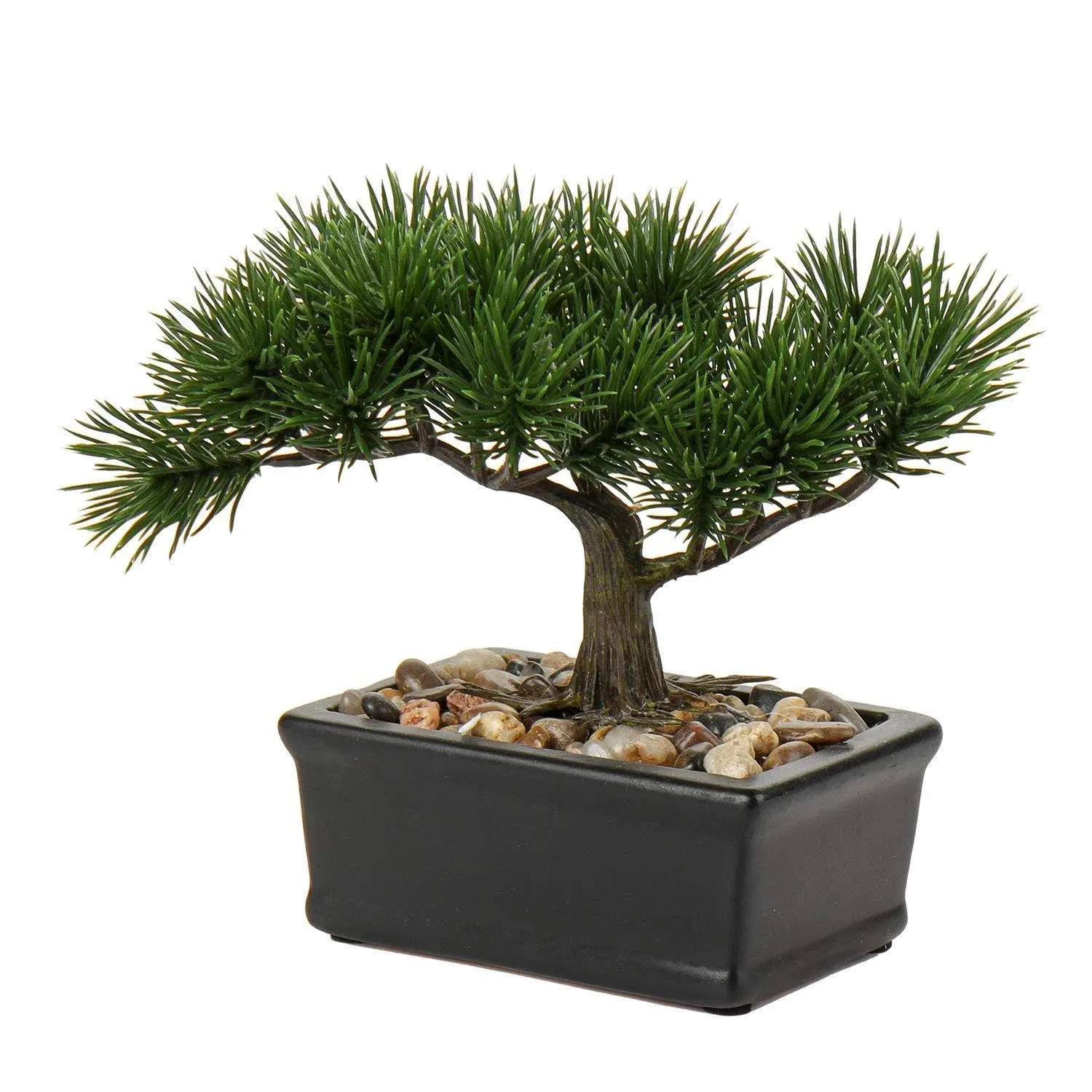 Artificial Bonsai Tree Juniper Faux Plants Indoor Small Fake Plants Decor with C