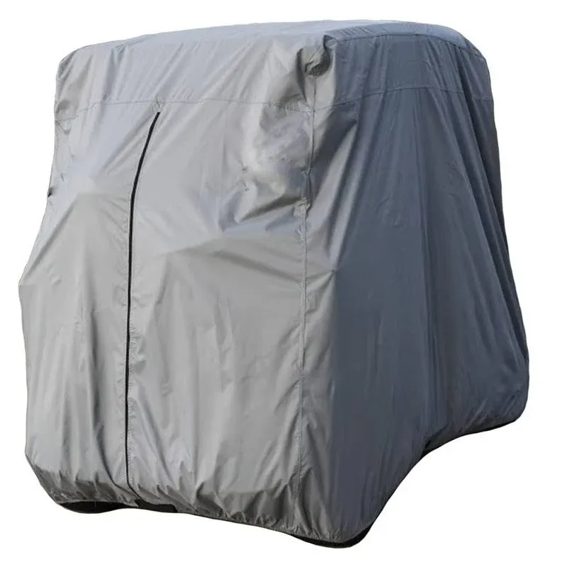 2 Passenger Golf Cart Cover Waterproof Fits EZ GO Club Car Yamaha Dustproof Grey