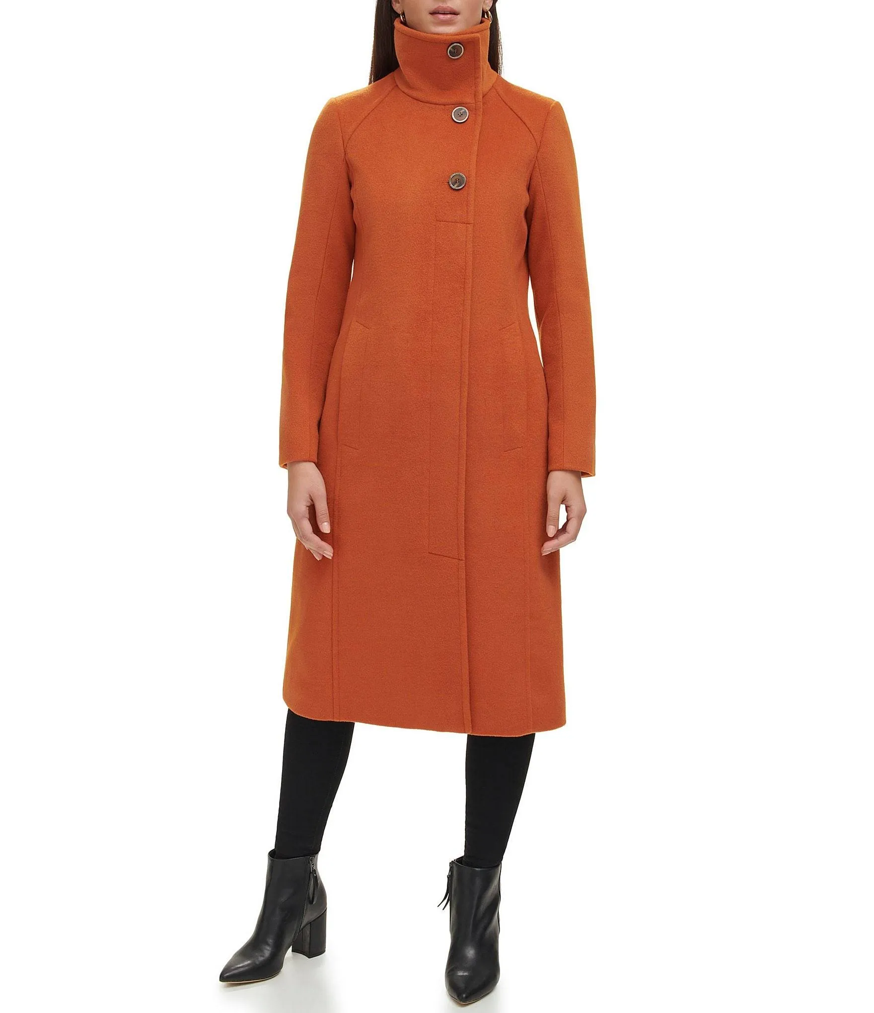 Kenneth Cole Women's Wool-Blend Coat