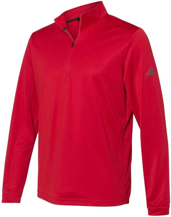 Adidas A401 - Lightweight Quarter-Zip Pullover Power Red M