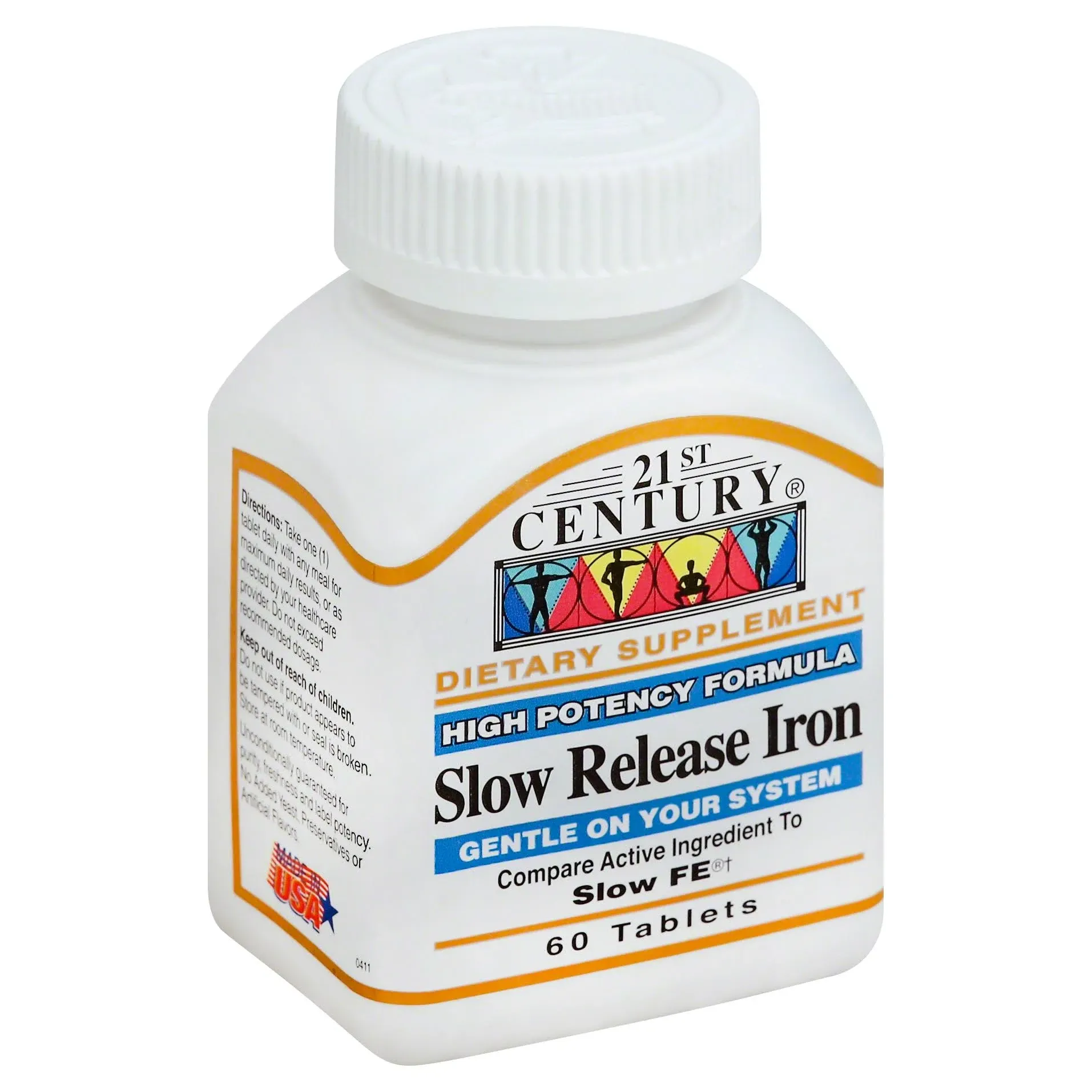 21St Century Slow Release Iron Tablets - 60 Ea, 3 Pack