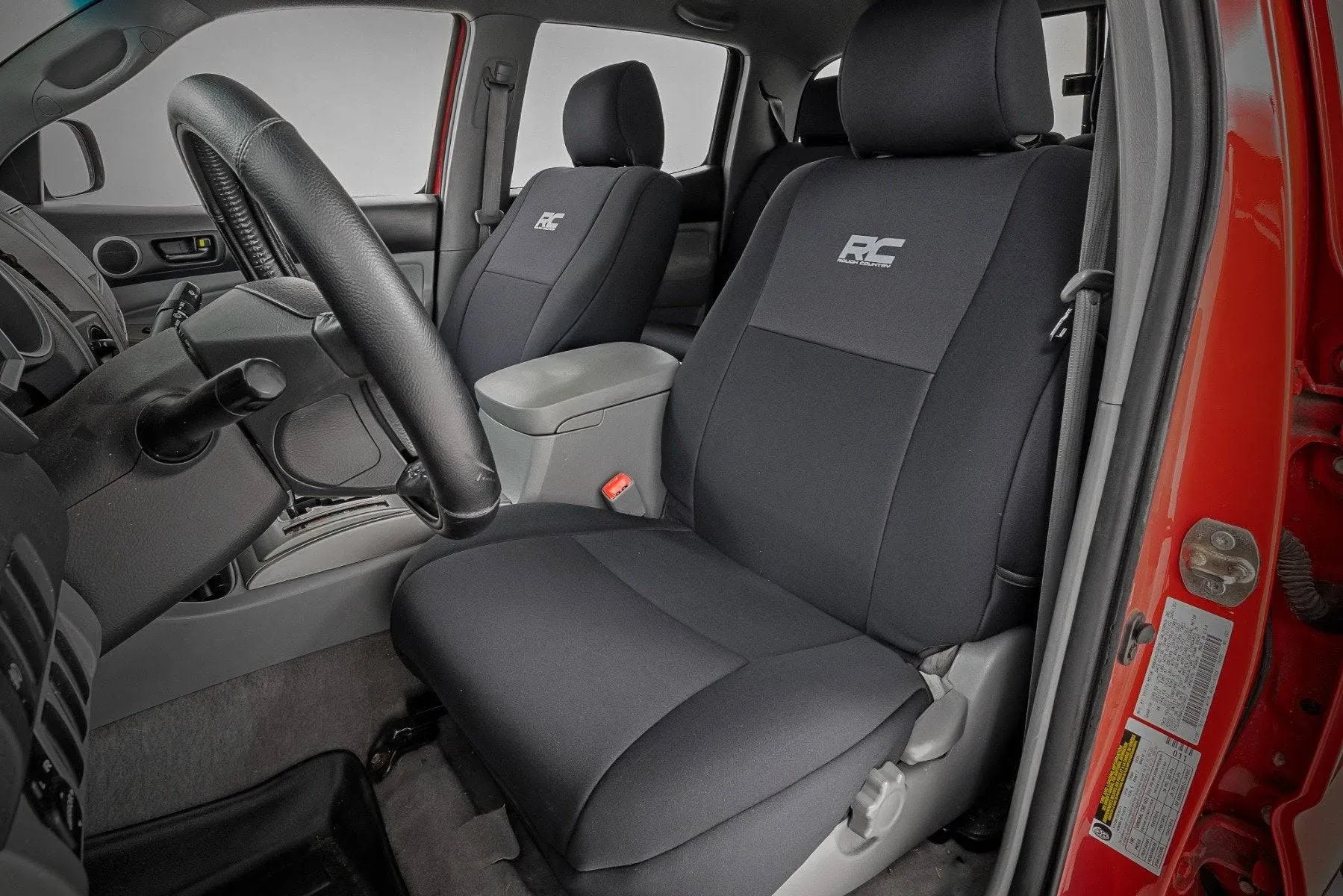 Rough Country (91057) Seat Covers | FR & RR | Crew Cab | Toyota Tacoma 2WD/4WD (2005-2015)