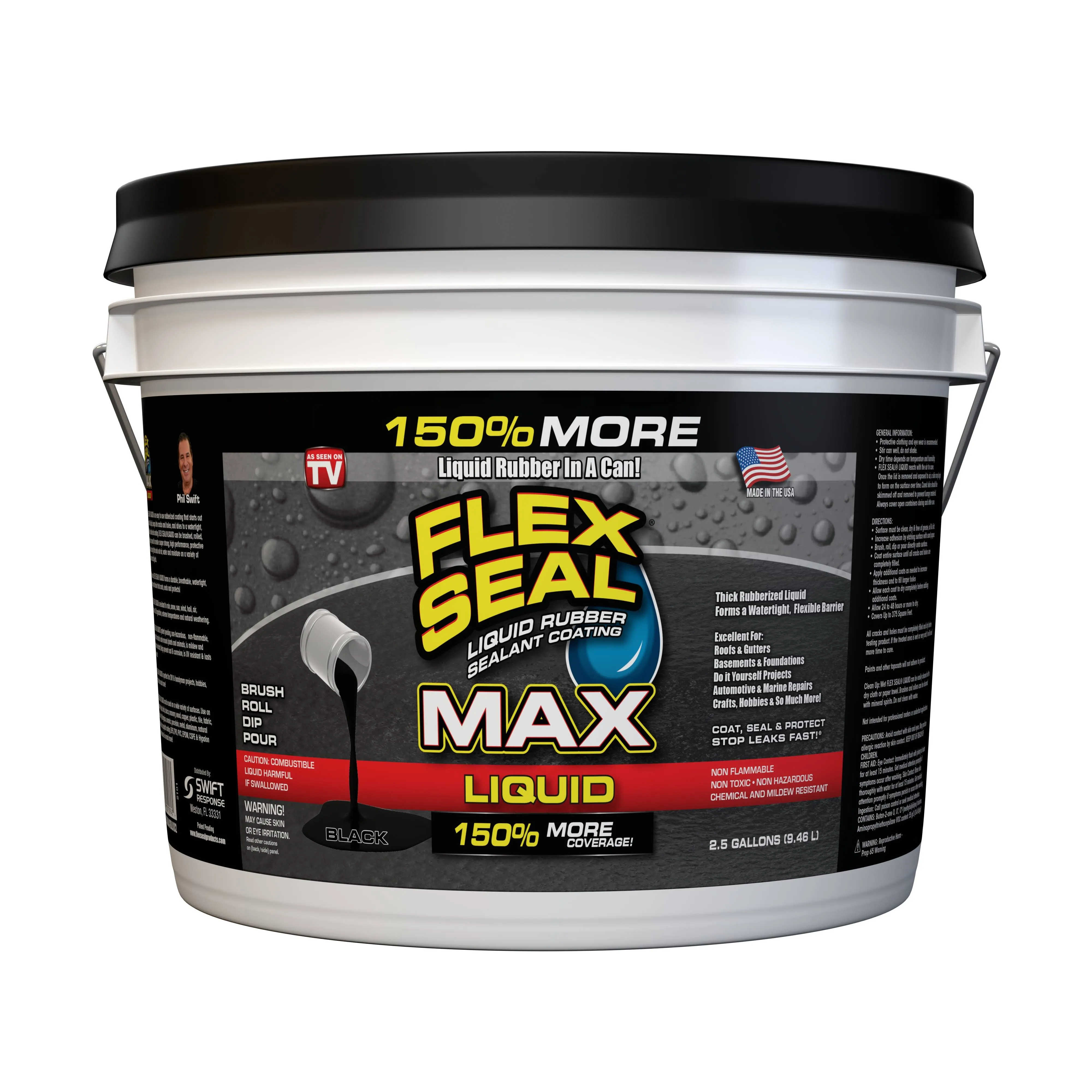 Flex Seal Liquid Max (2.5-Gallon, Black)