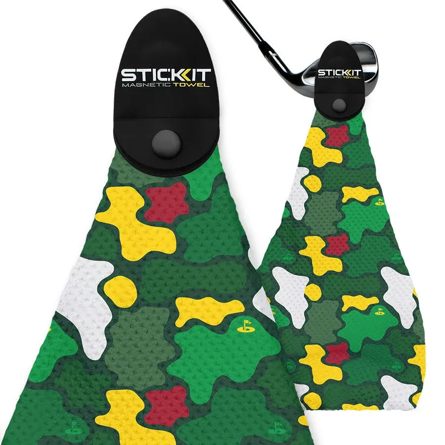 Stickit Magnetic Golf Towel Paisley Black