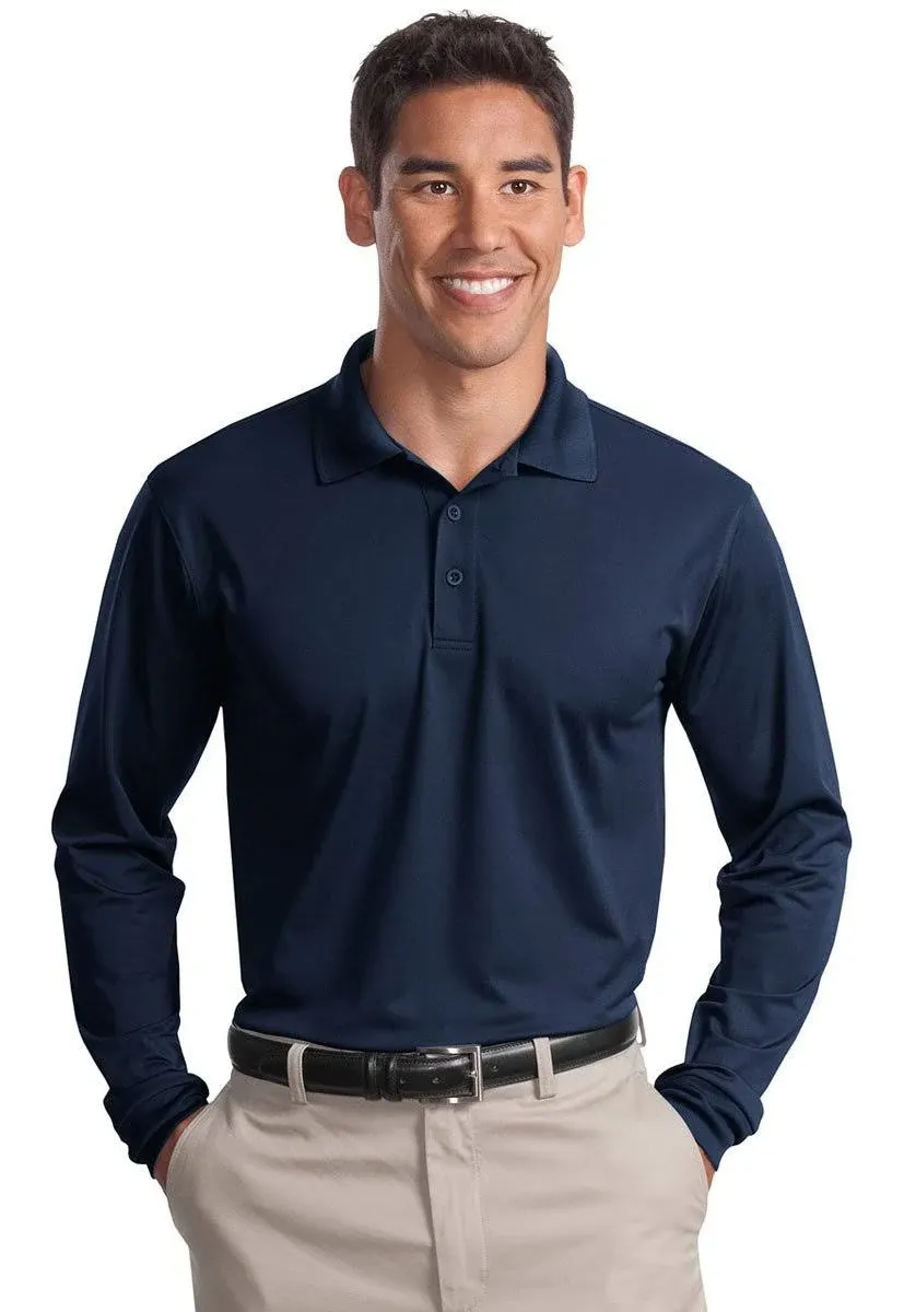 SPORT-TEK Men's Long Sleeve Micropique Sport Wick Polo