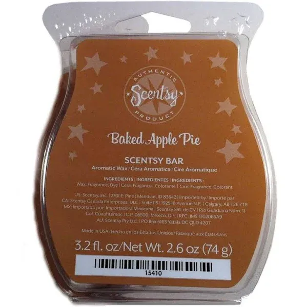 Scentsy Baked Apple Pie Scented Wax, Baked Apple