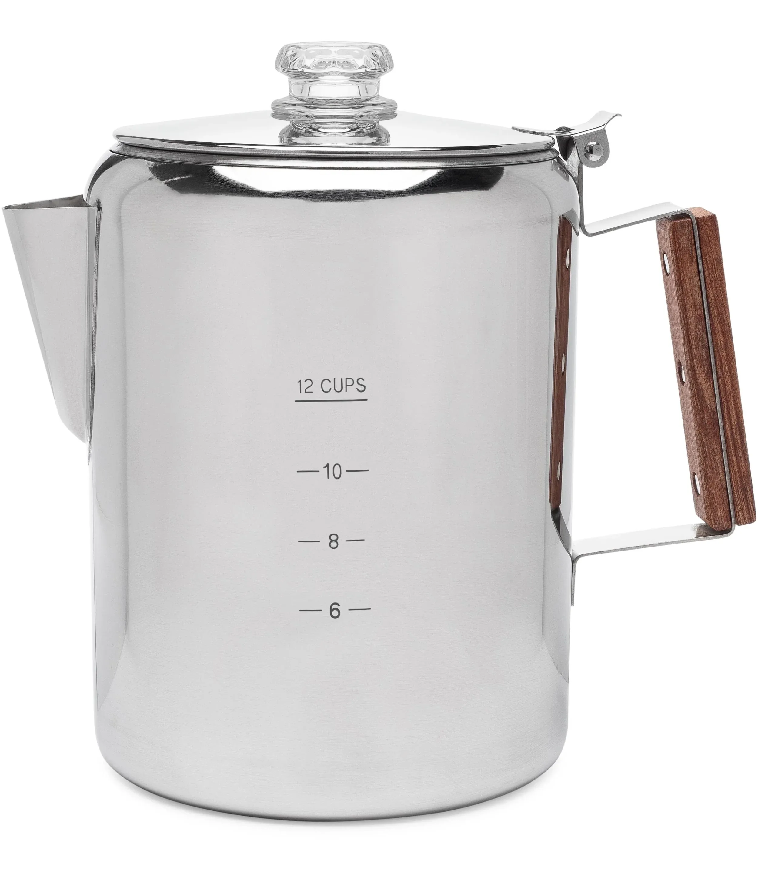 Bozeman Percolator Coffee Pot — NO Aluminum or Plastic [9 Cup]