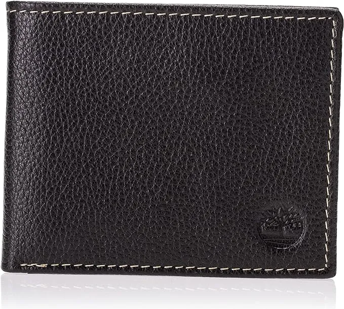 HOT Men&#x27;s Leather Wallet with Attached Flip Pocket Brown (Sportz)