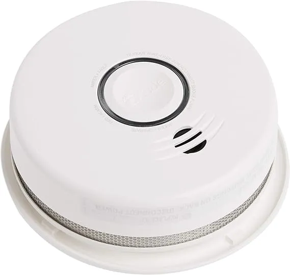 P4010ACS-W Wire-Free/Hardwired Interconnected Photoelectric Smoke Alarm (120v) w/ Lithium Battery Backup