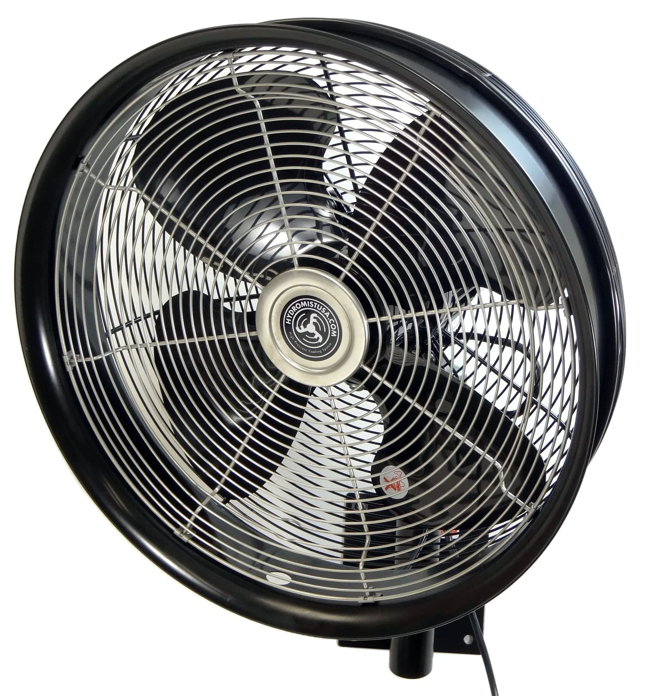 HydroMist F10-14-011 18 Inch Mounting Bracket Outdoor Oscillating Fan, Black