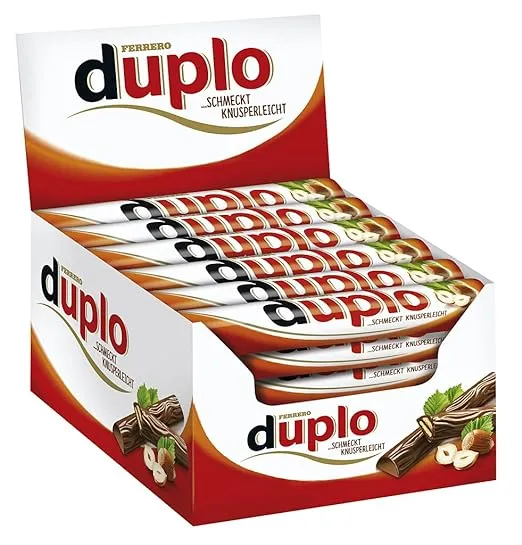 Ferrero Duplo Schokoriegel Schokolade 40 Stck, Size: One Size