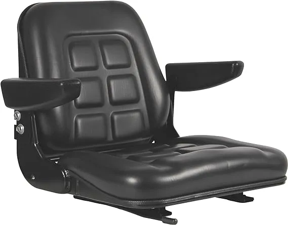 Black Talon Universal Folding Bucket Seat with Armrests - Black, Model# 355000BK