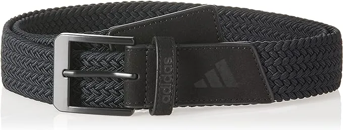 Adidas Braided Stretch Golf Belt - Grey Three / L/XL