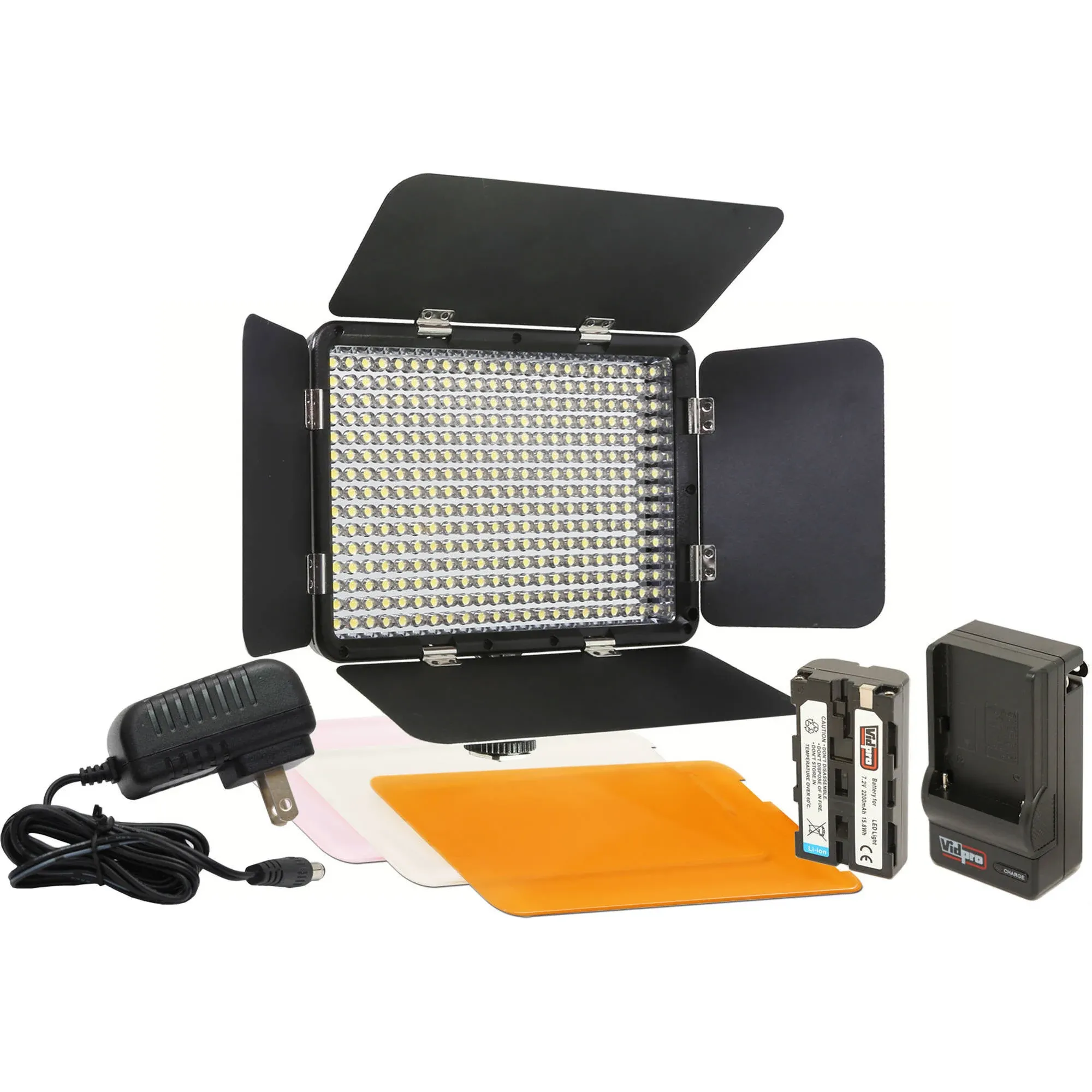 Vidpro LED-330 On-Camera LED Video Light Kit