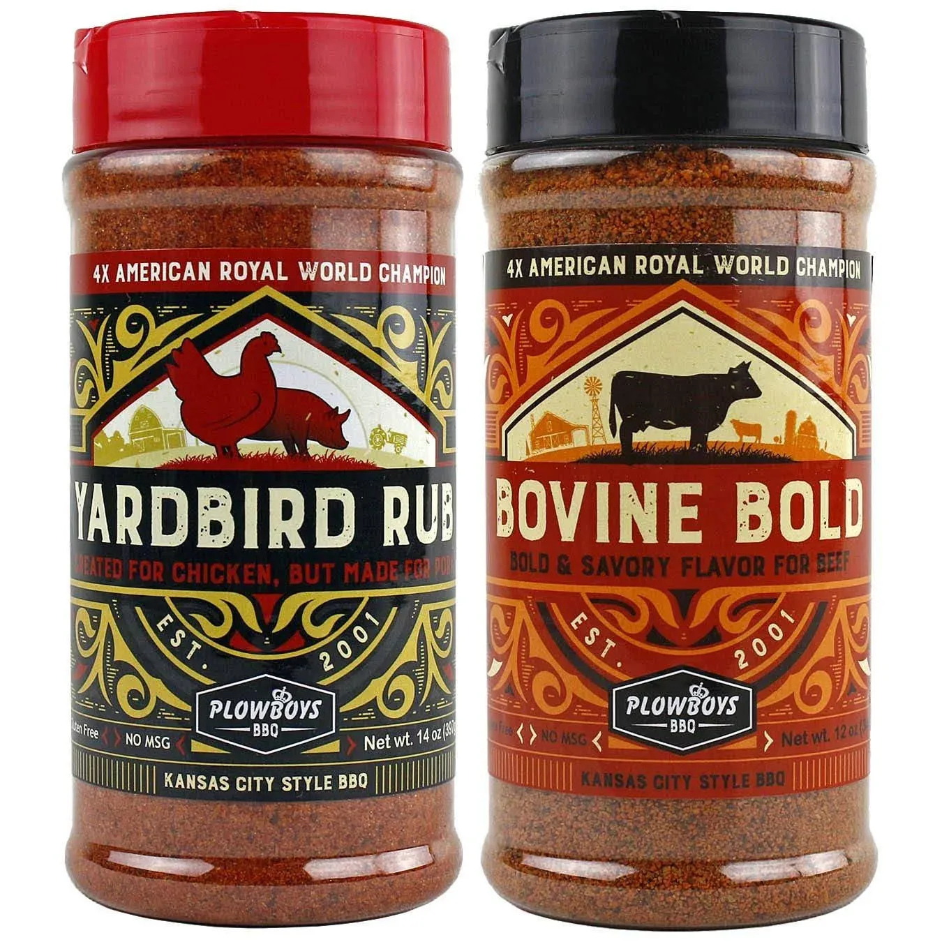 Plowboys BBQ Bovine Bold and Yardbird Seasoning