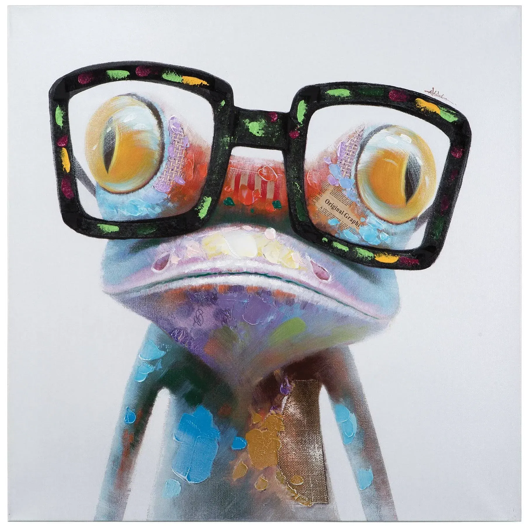 Hipster Froggy | Wall Art | Yosemite Home Decor