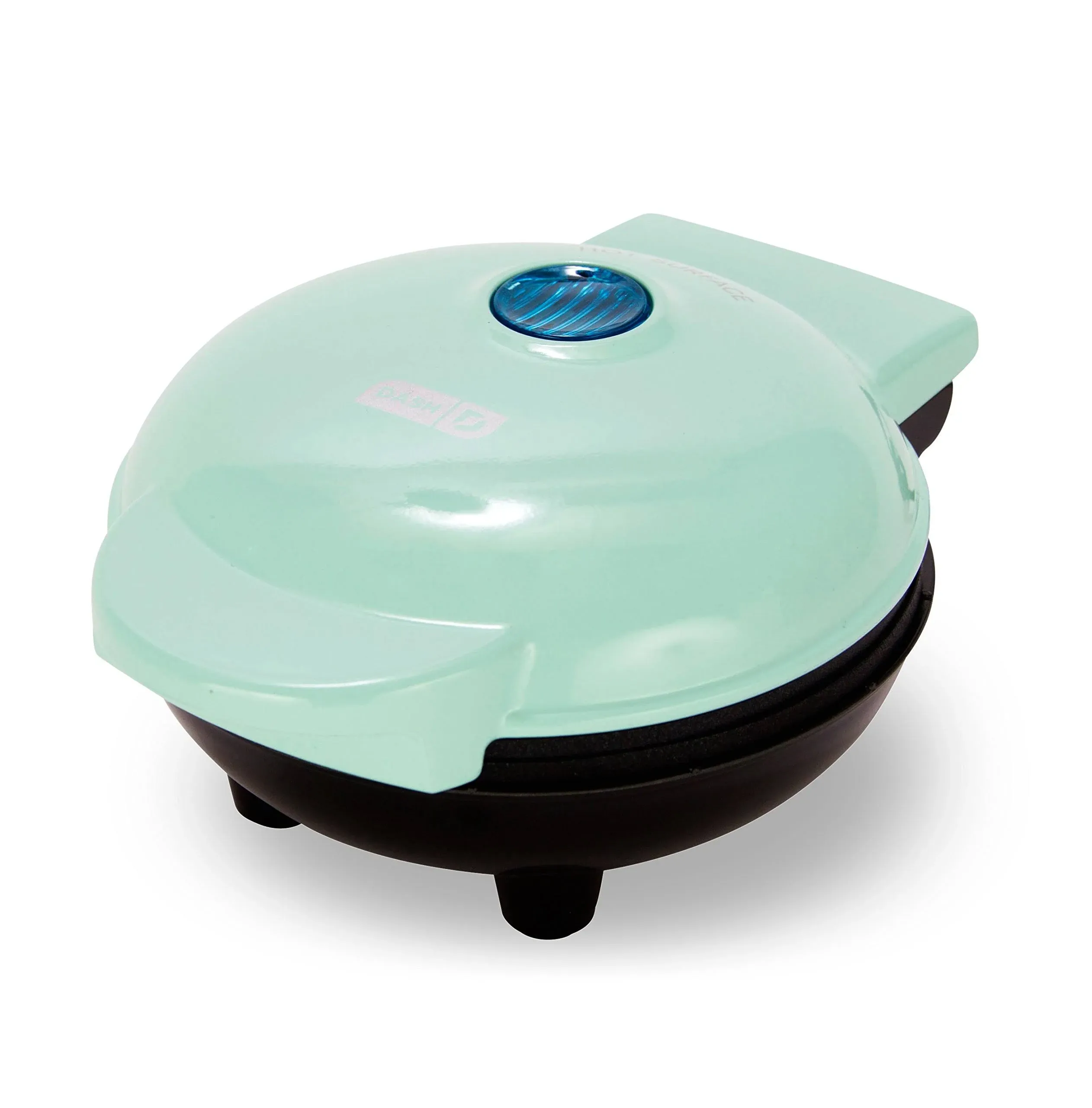 Dash 4 In. Aqua Mini Waffle Maker