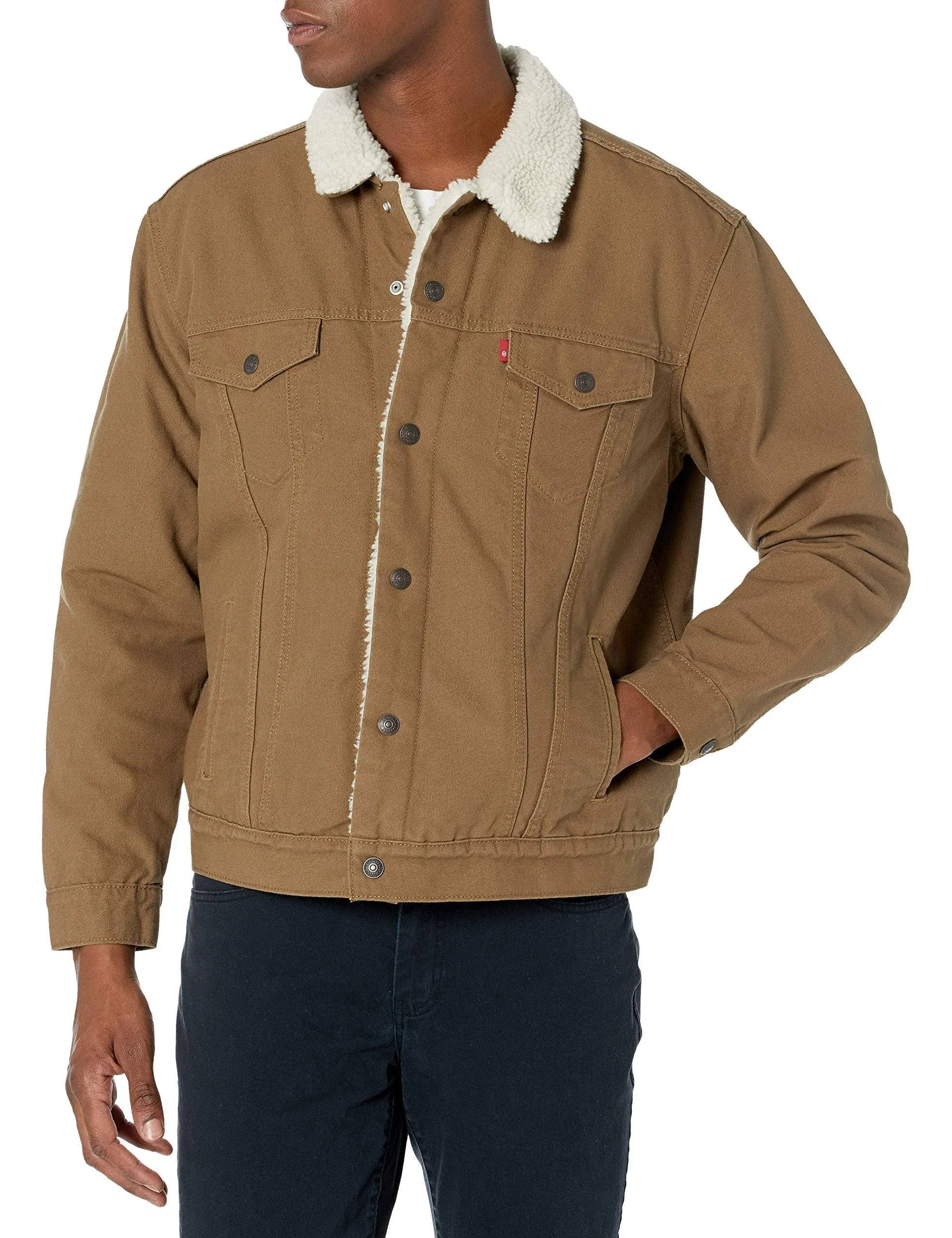 Levi's Sherpa Trucker Jacket - Men's - Cougar XL