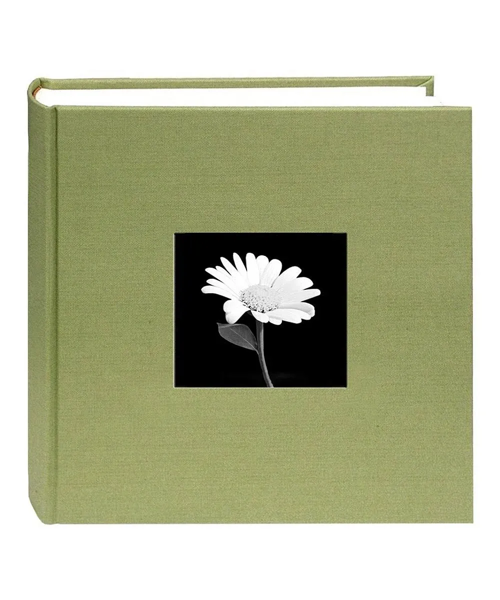 Pioneer Fabric Frame Memo Photo Album, Holds 200 4x6&#034; Photos, Sage Green