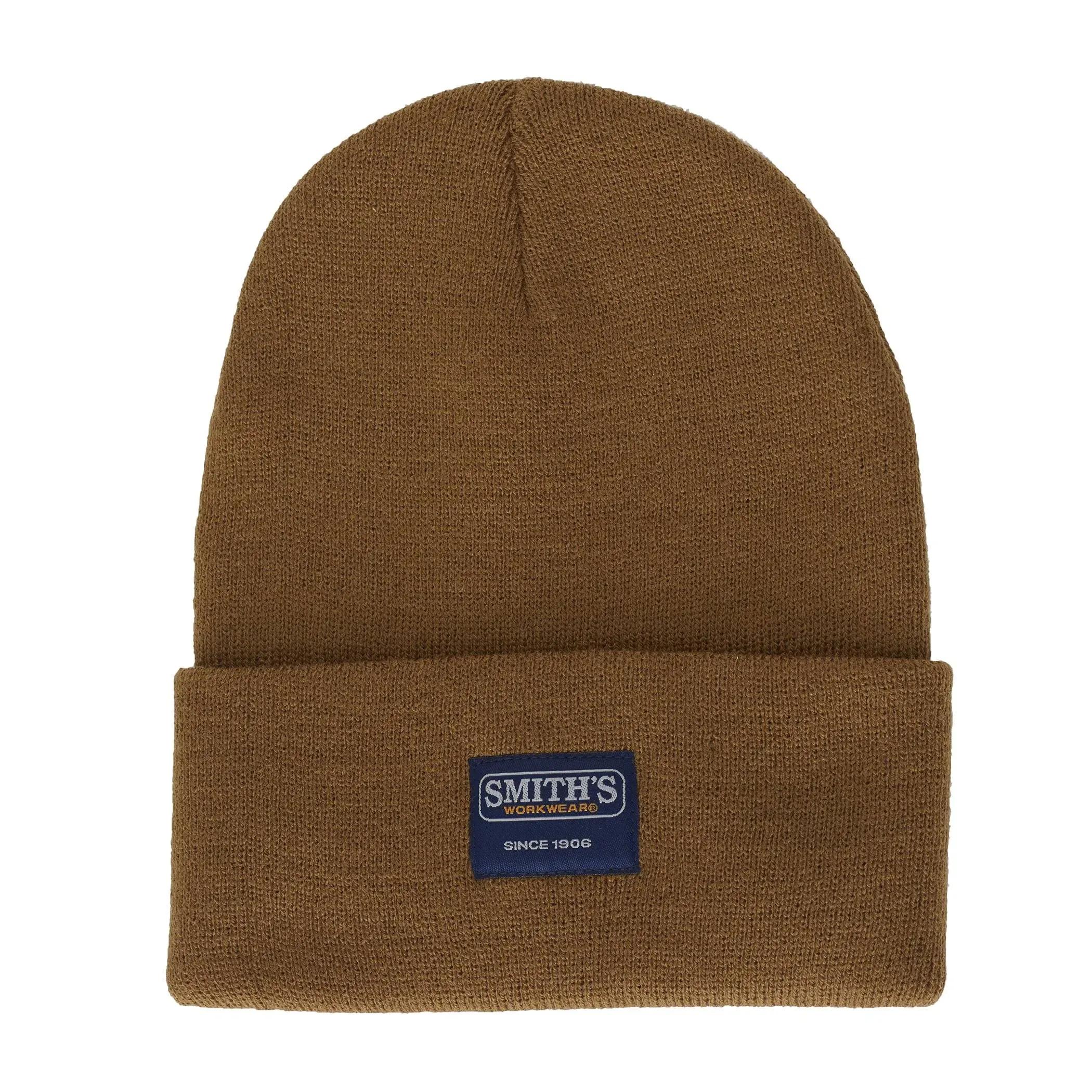 Smith's Workwear Men's Pull-On Knit Hat, Brown