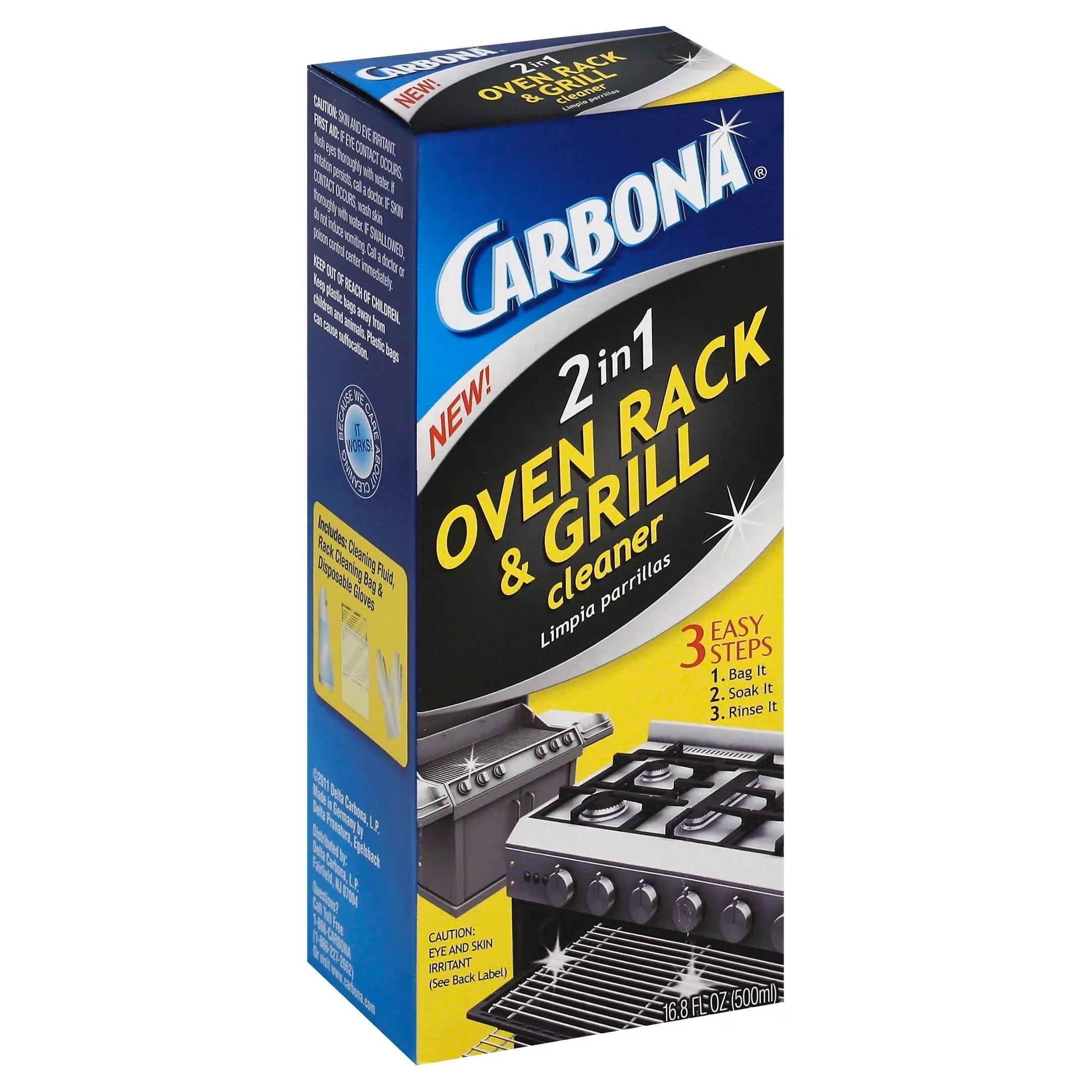 Carbona  No Scent 2-in-1 Oven Rack and Grill Cleaner  16.8 oz. Liquid