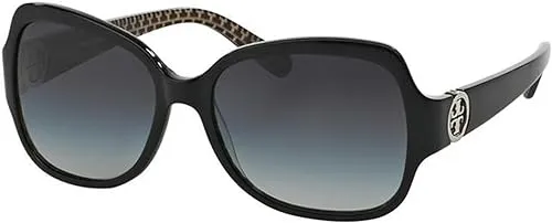 Tory Burch Sunglasses - TY7059 / Frame: Black Stitch Lens: Grey Gradient