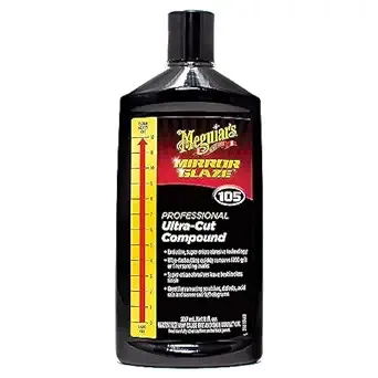 MEGUIAR'S - Compuesto ultrafilado M105 Mirror Glaze, 8 onzas