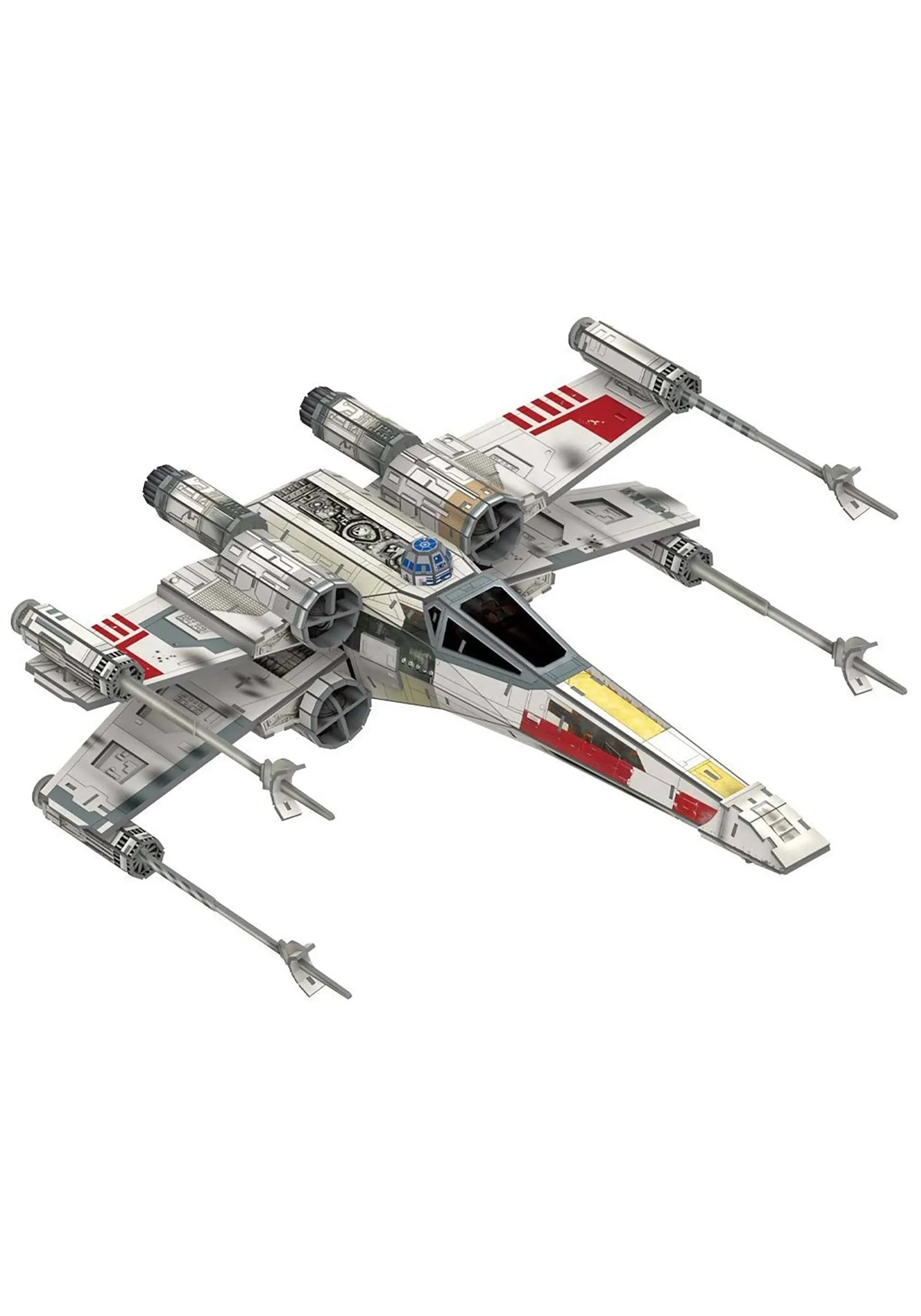 4D Build, Star Wars T-65 X-Wing Starfighter, 3D Paper Model Kit, 160 Piece Paper Model Kit