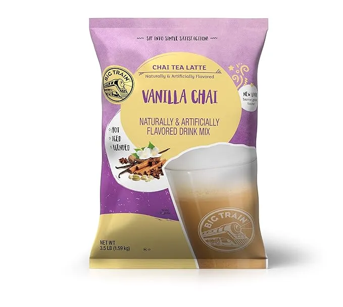 Big Train Vanilla Chai Tea Latte Beverage Mix, 1.9 lb